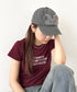 MUCENT(ムセント)/ヴィンテージ ウォッシング アップリケ ベースボール キャップ サイズ調整可能/VINTAGE WASHING APPLIQUE BALL CAP | AT5252074 | グレー