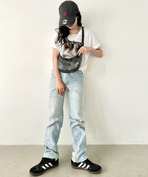 THE NORTH FACE(ザ・ノースフェイス)/軽量 ミニショルダー ホーボーバッグ クロスバッグ/WL HOBO BAG MINI | IM1252085 | グレー