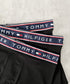 TOMMY HILFIGER(トミーヒルフィガー)/Tommy Men's 3Pack Boxers/コットン ストレッチ ボクサーパンツ 3枚セット 3枚組 | IM2252086 | ブラック