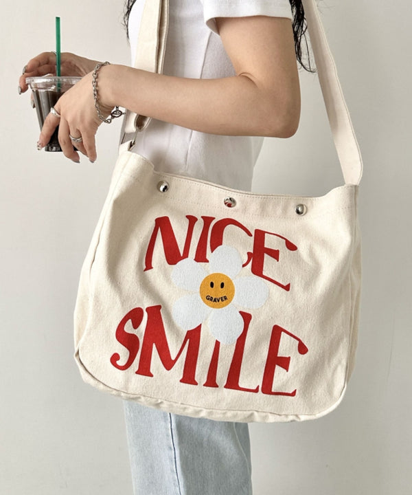 GRAVER(グレーバー)/別注 A4対応 プリント コットン アジャスターベルト キャンバスショルダーバッグ | AT1252088 | その他5