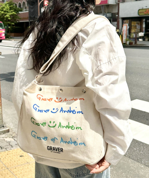 GRAVER(グレーバー)/別注 A4対応 プリント コットン アジャスターベルト キャンバスショルダーバッグ | AT1252088 | その他2