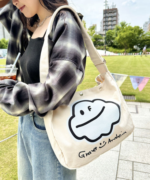 GRAVER(グレーバー)/別注 A4対応 プリント コットン アジャスターベルト キャンバスショルダーバッグ | AT1252088 | その他4