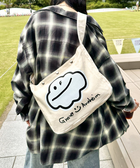 GRAVER(グレーバー)/別注 A4対応 プリント コットン アジャスターベルト キャンバスショルダーバッグ | AT1252088 | その他4