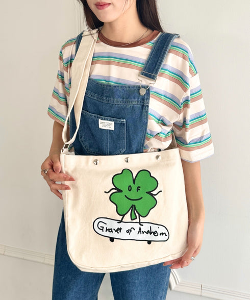 GRAVER(グレーバー)/別注 A4対応 プリント コットン アジャスターベルト キャンバスショルダーバッグ | AT1252088 | その他9