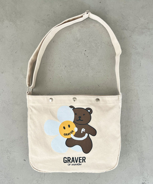 GRAVER(グレーバー)/別注 A4対応 プリント コットン アジャスターベルト キャンバスショルダーバッグ | AT1252088 | その他10