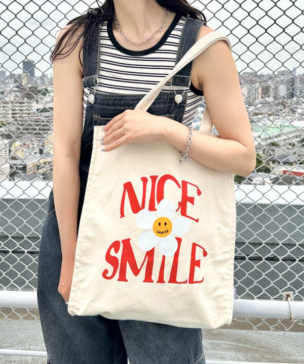 GRAVER(グレーバー)/別注 A4対応 大容量 プリント コットン キャンバス トートバッグ | AT1252089 | その他5