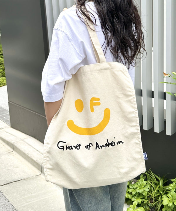 GRAVER(グレーバー)/別注 A4対応 大容量 プリント コットン キャンバス トートバッグ | AT1252089 | その他8