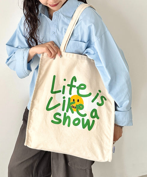 GRAVER(グレーバー)/別注 A4対応 大容量 プリント コットン キャンバス トートバッグ | AT1252089 | その他6