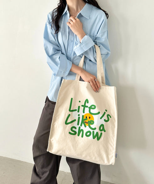 GRAVER(グレーバー)/別注 A4対応 大容量 プリント コットン キャンバス トートバッグ | AT1252089 | その他6