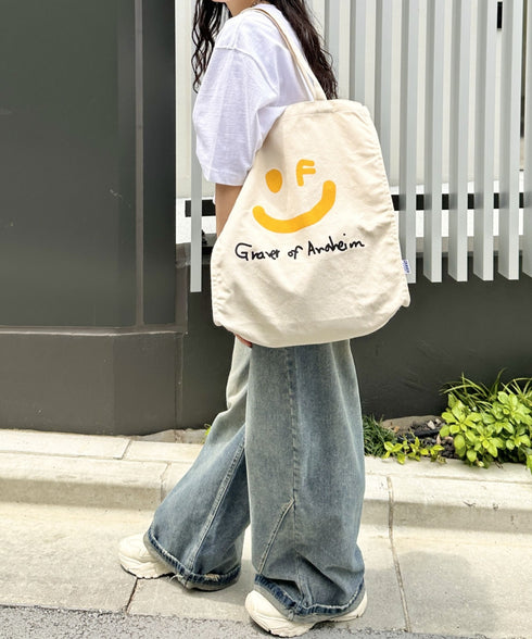 GRAVER(グレーバー)/別注 A4対応 大容量 プリント コットン キャンバス トートバッグ | AT1252089 | その他8