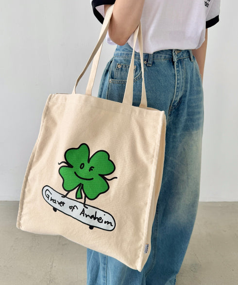 GRAVER(グレーバー)/別注 A4対応 大容量 プリント コットン キャンバス トートバッグ | AT1252089 | その他9