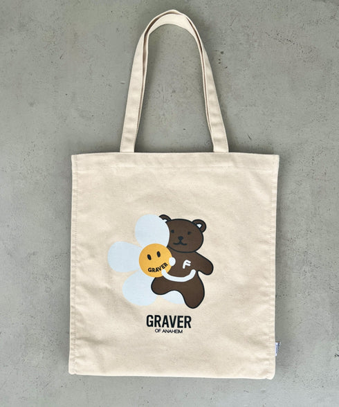 GRAVER(グレーバー)/別注 A4対応 大容量 プリント コットン キャンバス トートバッグ | AT1252089 | その他10