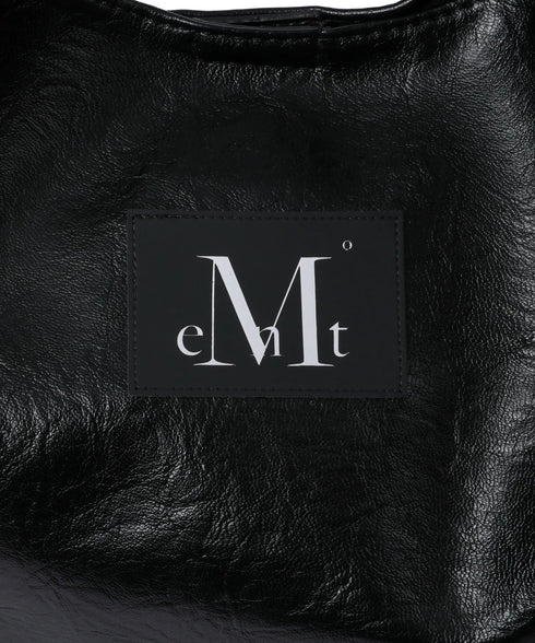 MUCENT(ムセント)/A4サイズ対応 軽量 ポーチ付き ショルダーバッグ/Cats Double Line Eyelet Leather Shoulder Bag UNISEX | AT1252078 | ブラック