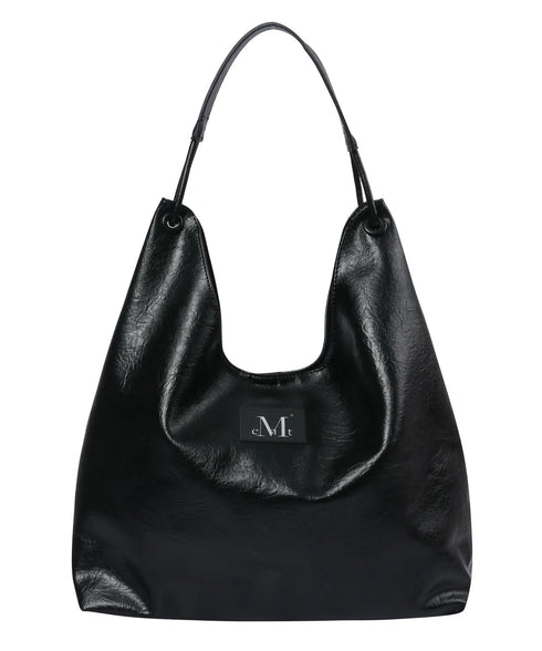 MUCENT(ムセント)/A4サイズ対応 軽量 ポーチ付き ショルダーバッグ/Cats Double Line Eyelet Leather Shoulder Bag UNISEX | AT1252078 | ブラック
