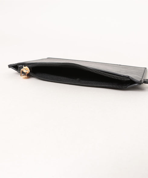 MUCENT(ムセント)/A4サイズ対応 軽量 ポーチ付き ショルダーバッグ/Cats Double Line Eyelet Leather Shoulder Bag UNISEX | AT1252078 | ブラック