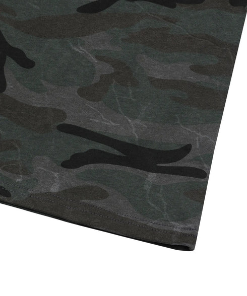 MUCENT(ムセント)/迷彩 カモフラ スリムフィット 半袖 Tシャツ/RUFFIN CAMO RAGLAN SLIM FIT HALF T | AT2252079 | チャコールグレー