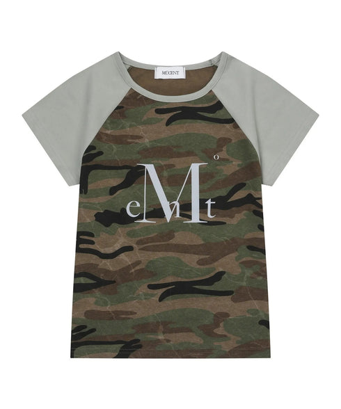 MUCENT(ムセント)/迷彩 カモフラ スリムフィット 半袖 Tシャツ/RUFFIN CAMO RAGLAN SLIM FIT HALF T | AT2252079 | ベージュ
