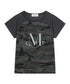 MUCENT(ムセント)/迷彩 カモフラ スリムフィット 半袖 Tシャツ/RUFFIN CAMO RAGLAN SLIM FIT HALF T | AT2252079 | チャコールグレー