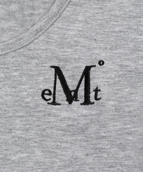 MUCENT(ムセント)/Uネック 裾ラウンド クロップド 半袖 Tシャツ/U-NECK CROP HALF T | AT2252080 | グレー