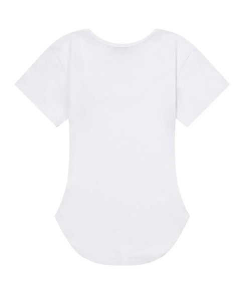 MUCENT(ムセント)/Uネック 裾ラウンド クロップド 半袖 Tシャツ/U-NECK CROP HALF T | AT2252080 | ホワイト