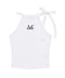 MUCENT(ムセント)/リボン クロップド ホルターネック タンクトップ/Bow-up Ribbon Crop Halter Sleeveless | AT2252081 | ホワイト