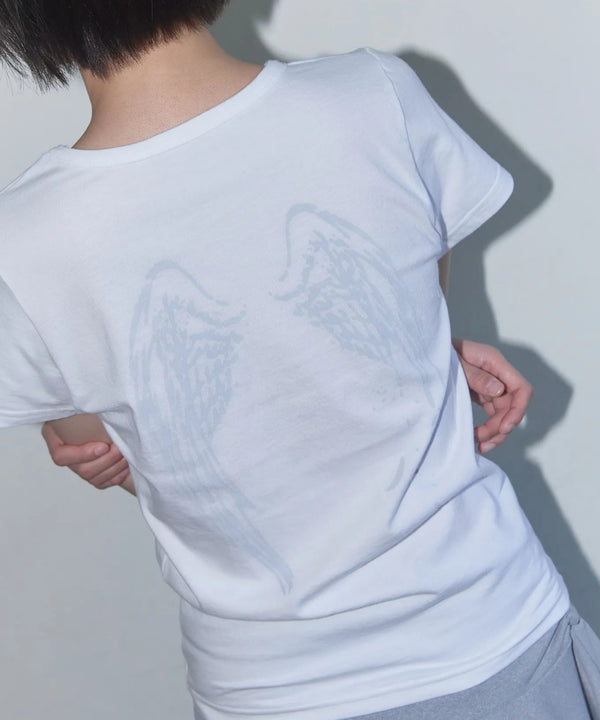 FANCY CLUB(ファンシークラブ)/エンジェル クロップド 半袖 Tシャツ/Rebirth Of Heaven Crop Tee | AT2252083 | グレー