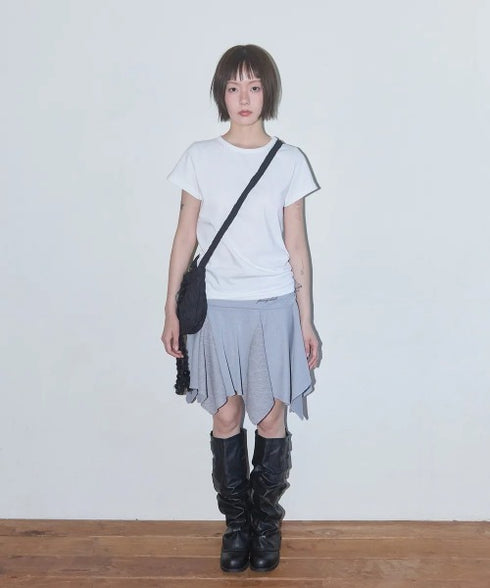 FANCY CLUB(ファンシークラブ)/エンジェル クロップド 半袖 Tシャツ/Rebirth Of Heaven Crop Tee | AT2252083 | グレー