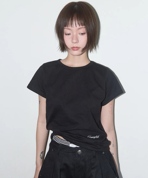 FANCY CLUB(ファンシークラブ)/エンジェル クロップド 半袖 Tシャツ/Rebirth Of Heaven Crop Tee | AT2252083 | ブラック