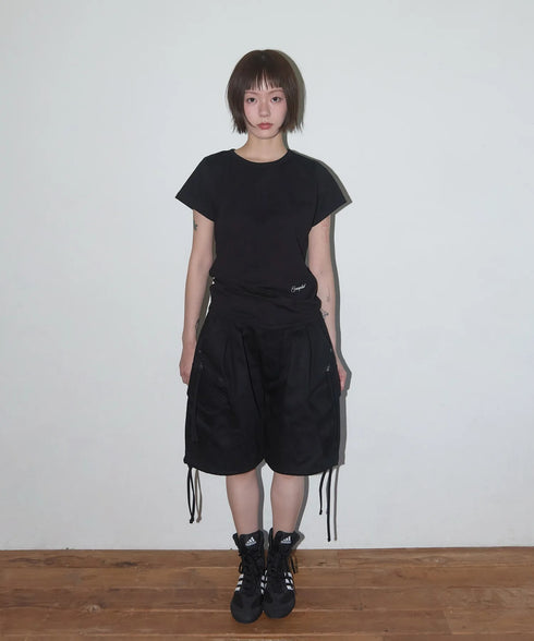 FANCY CLUB(ファンシークラブ)/エンジェル クロップド 半袖 Tシャツ/Rebirth Of Heaven Crop Tee | AT2252083 | ブラック