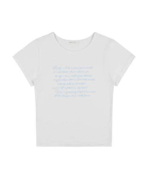 FANCY CLUB(ファンシークラブ)/エンジェル クロップド 半袖 Tシャツ/ANGEL MARK CROP TEE | AT2252084 | ホワイト