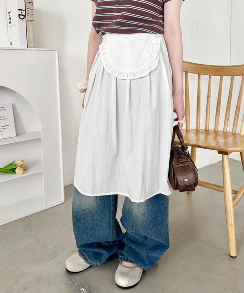 【フリルポケットset】ミディ丈スカート | SL2256001 | ホワイト