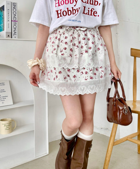 コットンレースハートミニスカート | SL2256002 | その他1