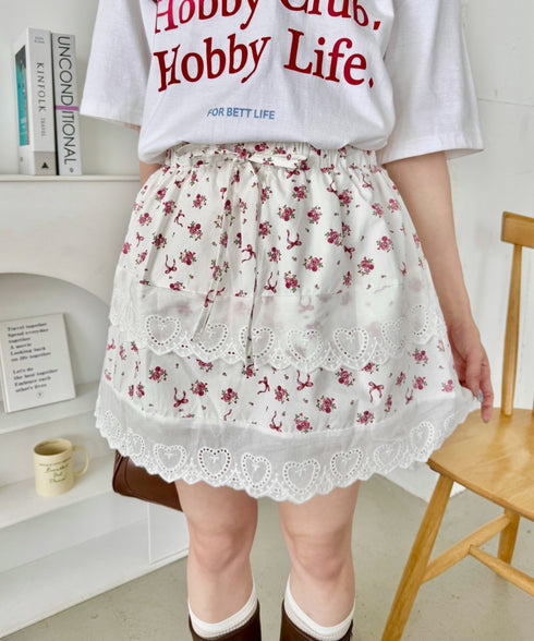 コットンレースハートミニスカート | SL2256002 | その他1