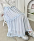 ドットシアーパイピングスカート | SL2255090 | ライトブルー