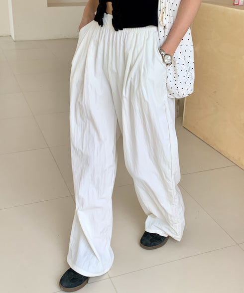 ボリュームタックバレルレッグパンツ | EV2252058 | ホワイト