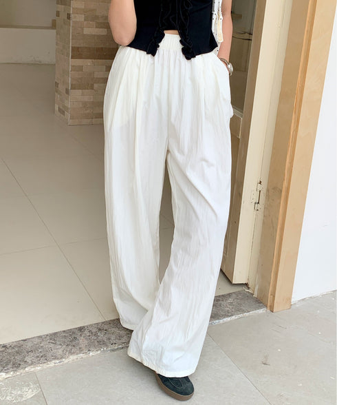 ボリュームタックバレルレッグパンツ | EV2252058 | ホワイト