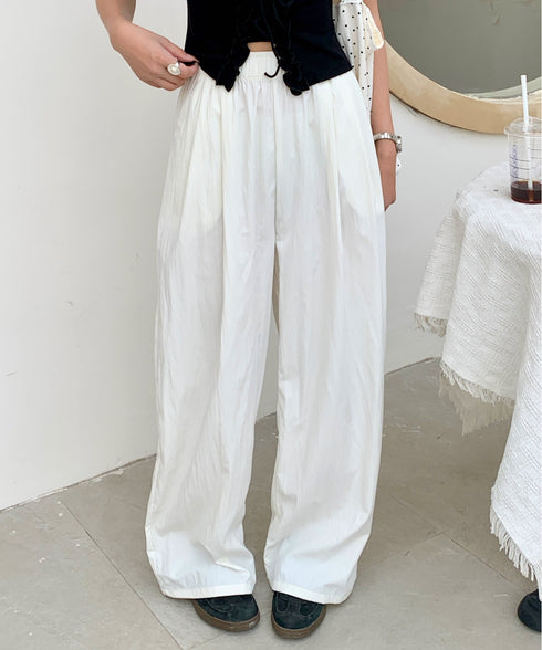 ボリュームタックバレルレッグパンツ | EV2252058 | ホワイト