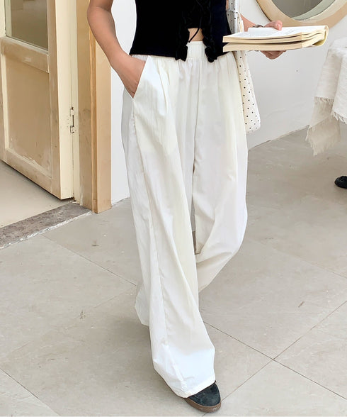 ボリュームタックバレルレッグパンツ | EV2252058 | ホワイト