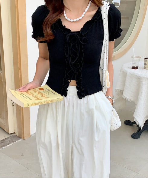 ボリュームタックバレルレッグパンツ | EV2252058 | ホワイト