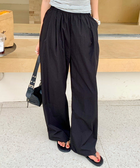 ボリュームタックバレルレッグパンツ | EV2252058 | ブラック