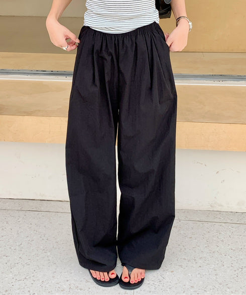 ボリュームタックバレルレッグパンツ | EV2252058 | ブラック