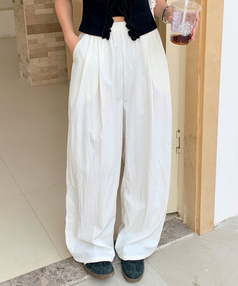 ボリュームタックバレルレッグパンツ | EV2252058 | ホワイト