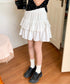ダブルフリルティアードミニスカート インナーパンツ付き | EV2252060 | ホワイト