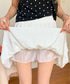 ダブルフリルティアードミニスカート インナーパンツ付き | EV2252060 | ホワイト