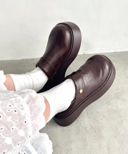 プラットフォームサボシューズ | LO3256003 | ブラウン