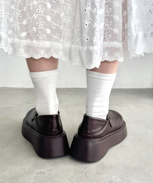 プラットフォームサボシューズ | LO3256003 | ブラウン