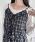イレヘムフリルチェックキャミチュニック | LO2253002 | ブラック