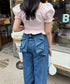 バックリボンデニムパンツ | LO2253005 | ブルー