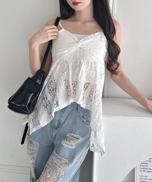 イレヘムレースキャミチュニック | LO2253008 | ホワイト