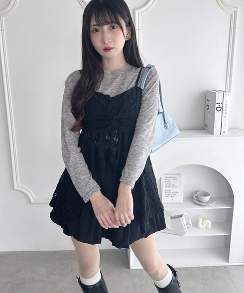 イレヘムレースキャミチュニック | LO2253008 | ブラック